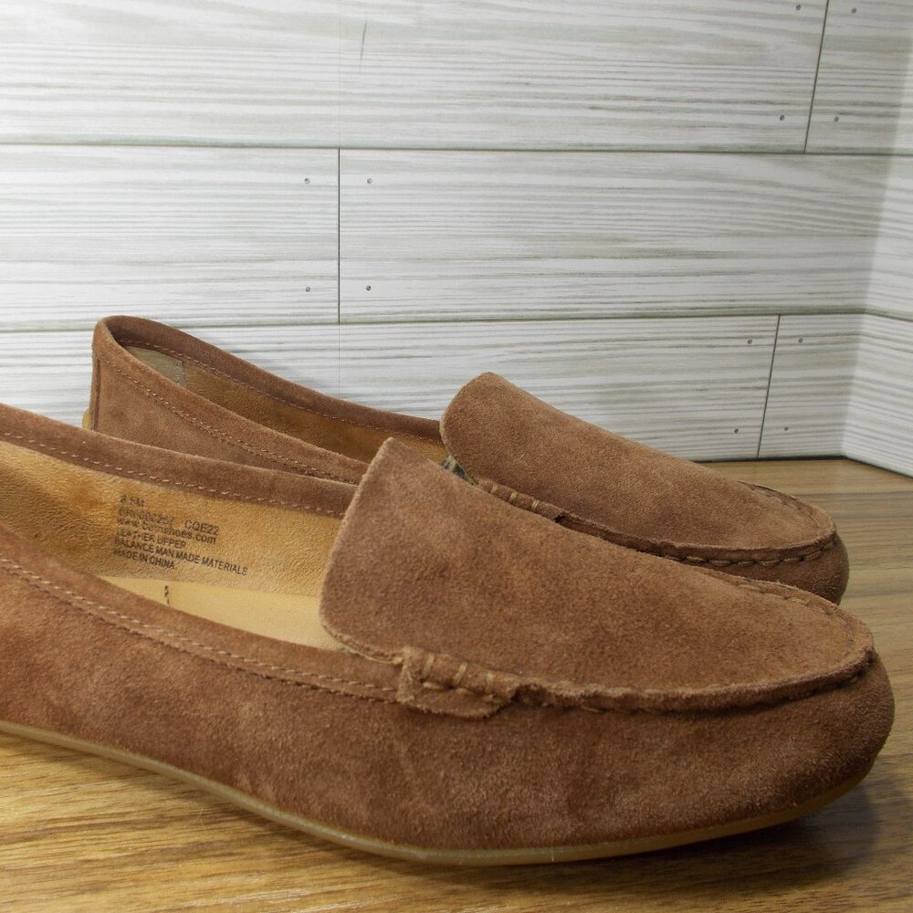 Born Crown Axona Suede Driving Mocs Slip On Shoes Womens 8.5